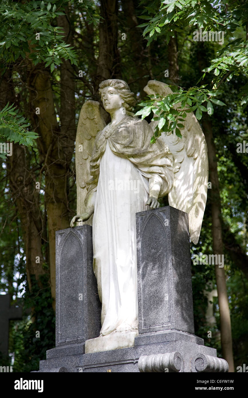 Highgate Cemetery Angel Stock Photo