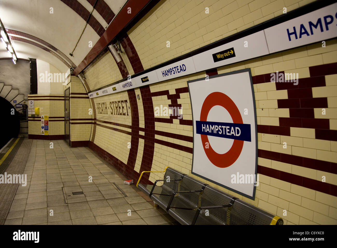 London underground hampstead station london hires stock photography