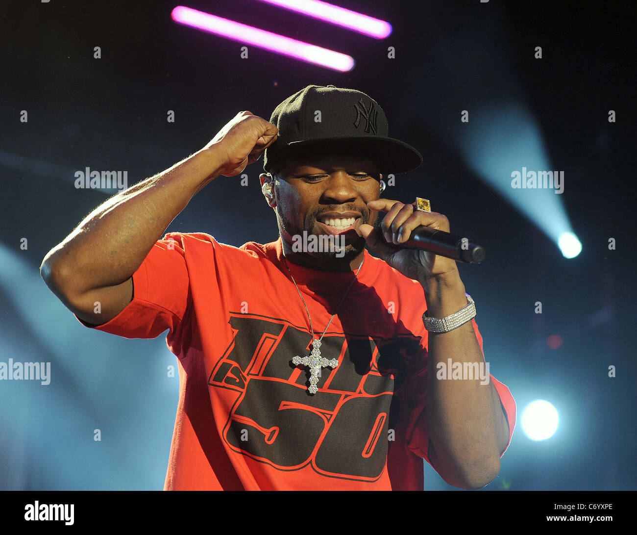 50 Cent performing live at the O2 Arena Dublin, Ireland - 21.03.10 ...