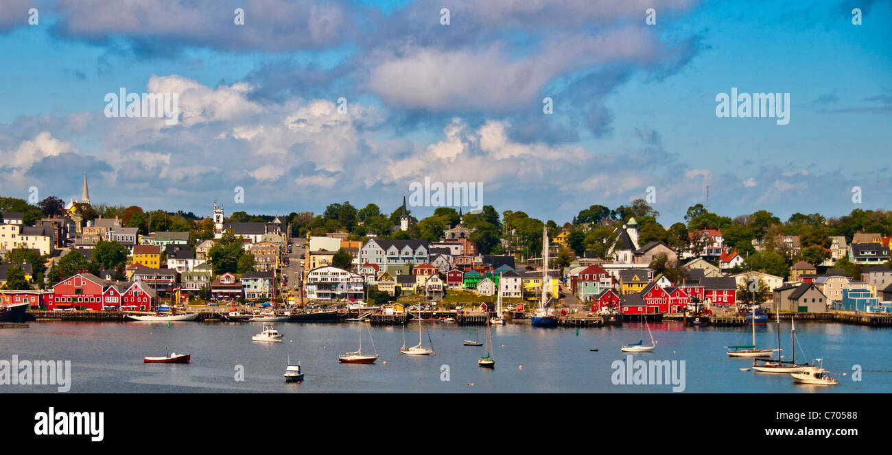 Lunenburg harbor Nova Scotia, Canada Stock Photo
