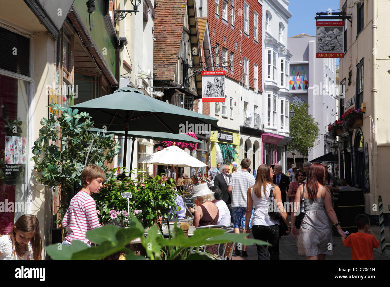 Street Hastings East Sussex England UK Stock Photo Alamy