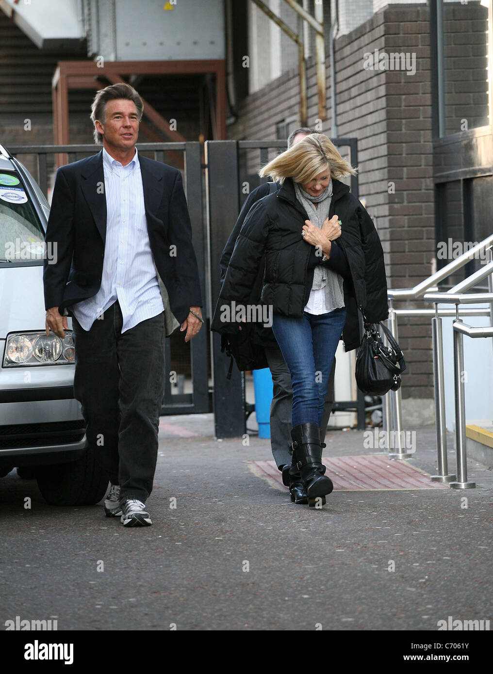 Olivia Newton-John leaving the ITV studios London, England - 15.03.10 Stock Photo