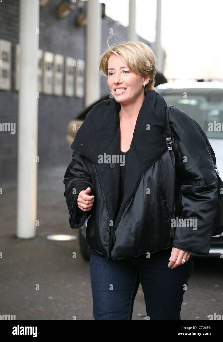 Emma Thompson leaving the ITV studios London, England - 23.03.10 Stock