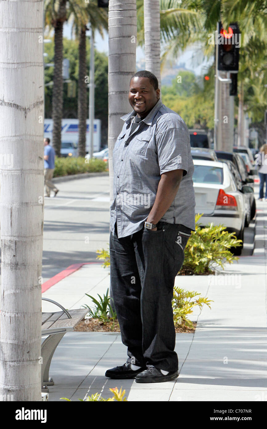 Quinton Aaron who played Baltimore Ravens NFL offensive tackle Michael