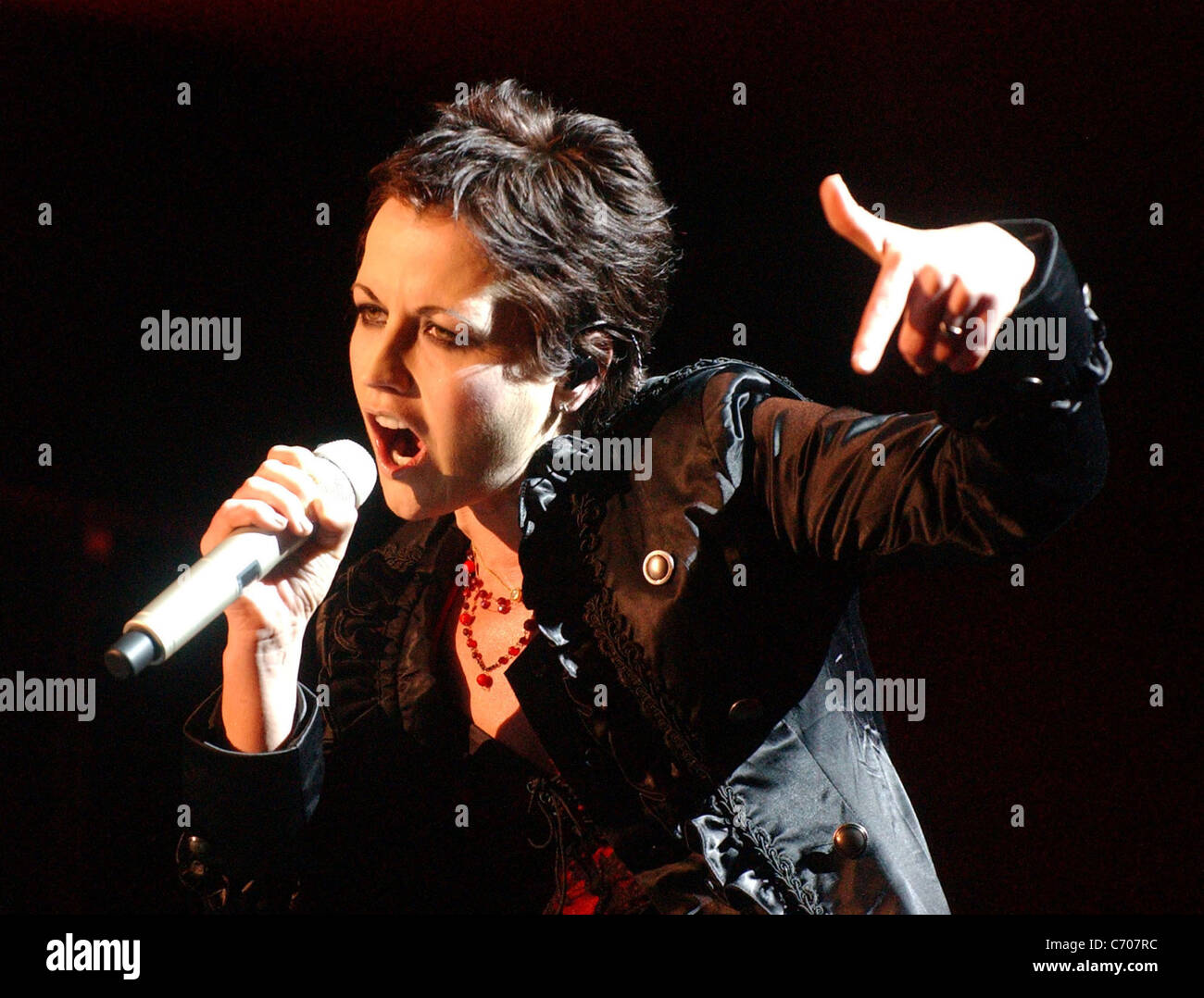 Dolores O'Riordan Cranberries concert live at the Heineken music Hall. Amsterdam, Holland 23.