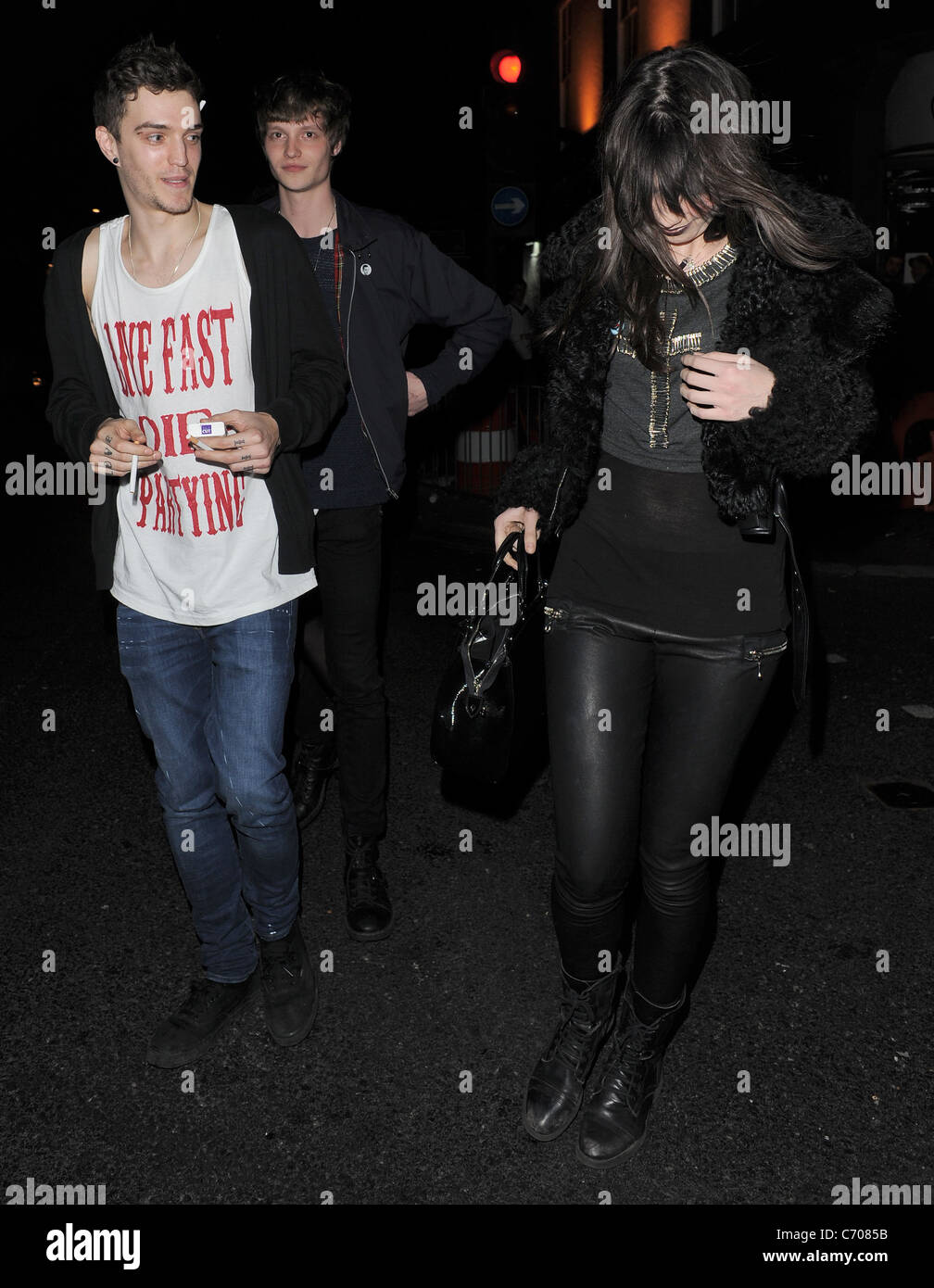 Daisy Lowe leaving Barfly in Camden, having performed a DJ set there earlier in the evening for