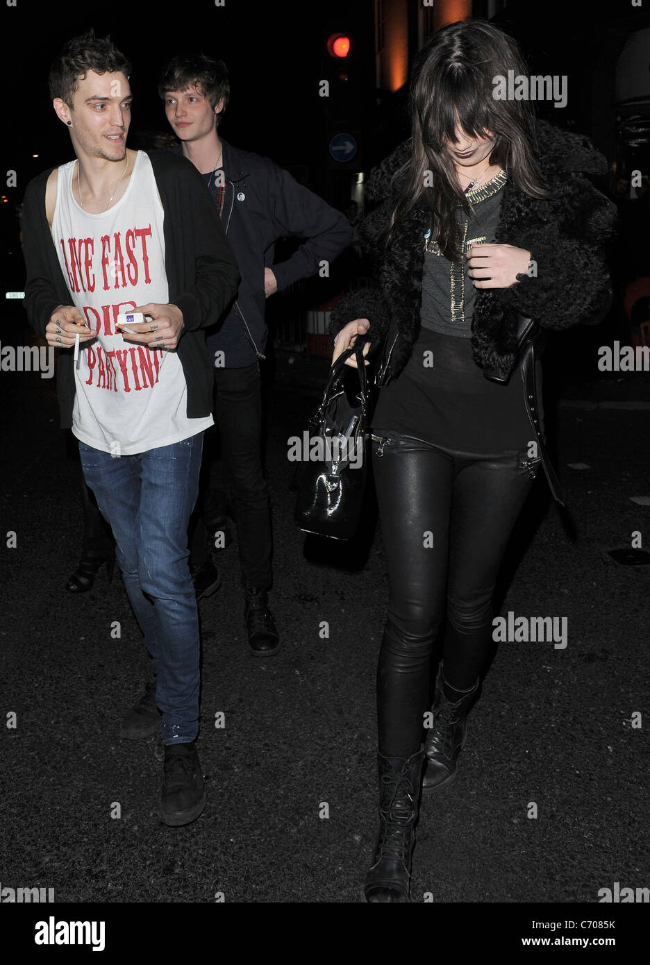 Daisy Lowe leaving Barfly in Camden, having performed a DJ set there earlier in the evening for