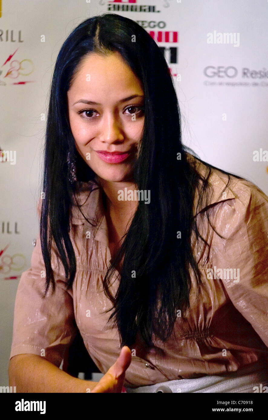 Bordertown star Maya Zapata at the 17th annual San Diego Latino Film Festival. San Diego, California - 15.03.10 Stock Photo