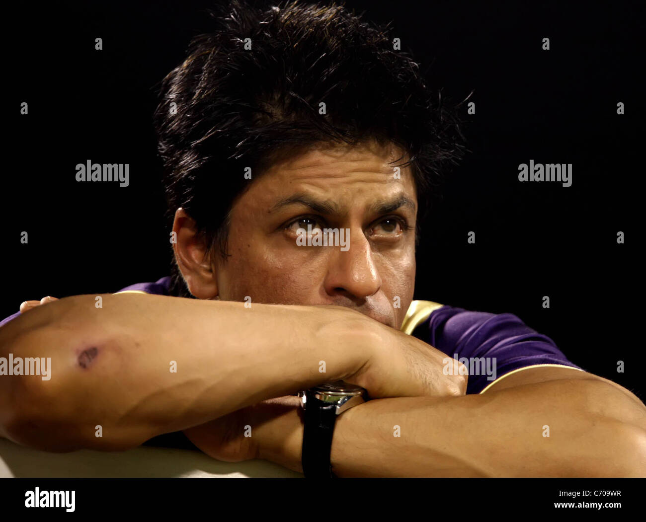 Kolkata Knight Riders player Shahrukh Khan during the Indian Premier