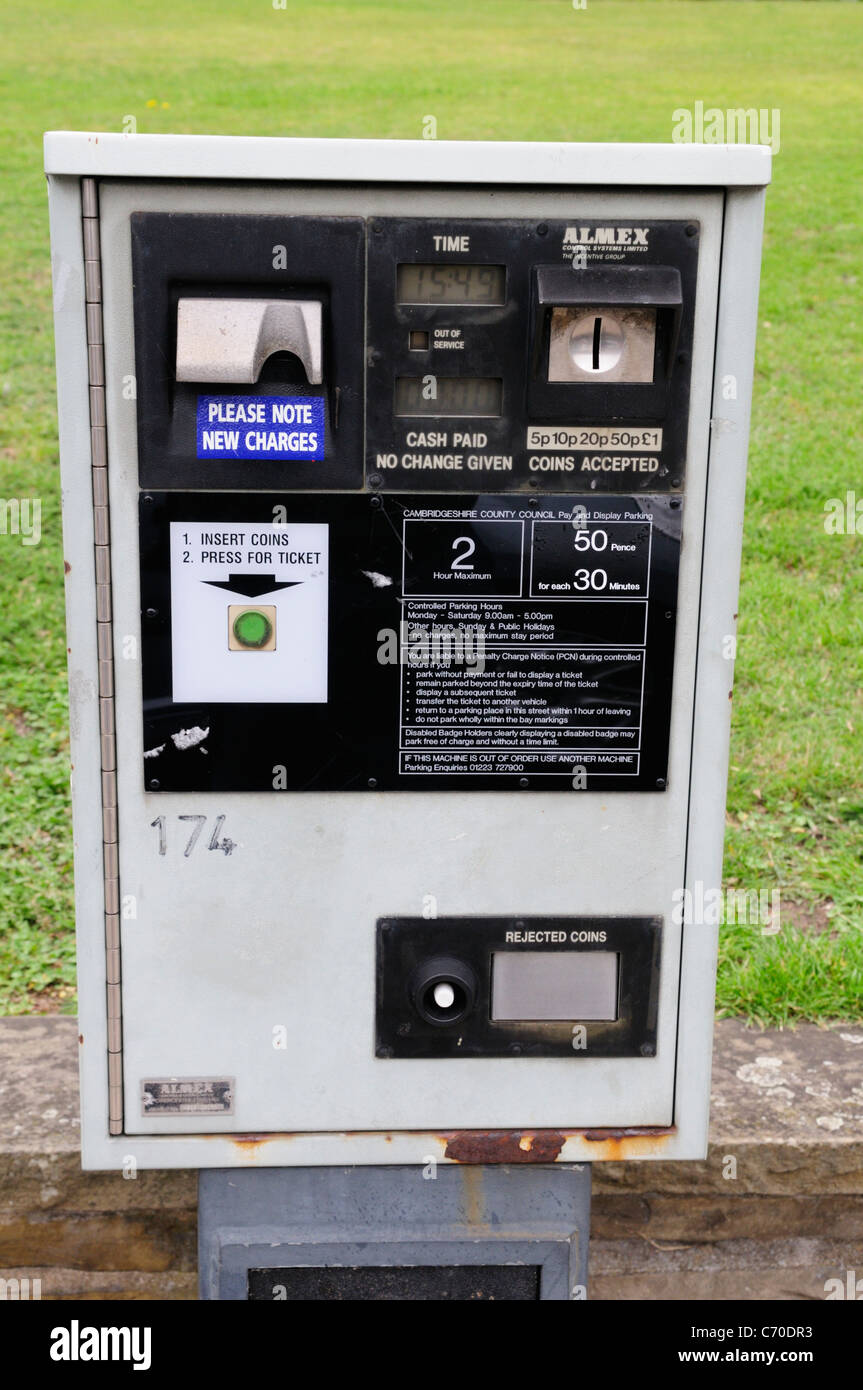 A Parking Meter, Cambridge, England, UK Stock Photo Alamy