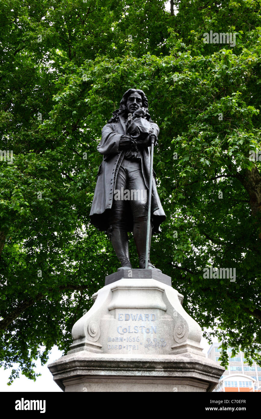 Statue of Edward Colston (by John Cassidy), Bristol, England, United Kingdom Stock Photo
