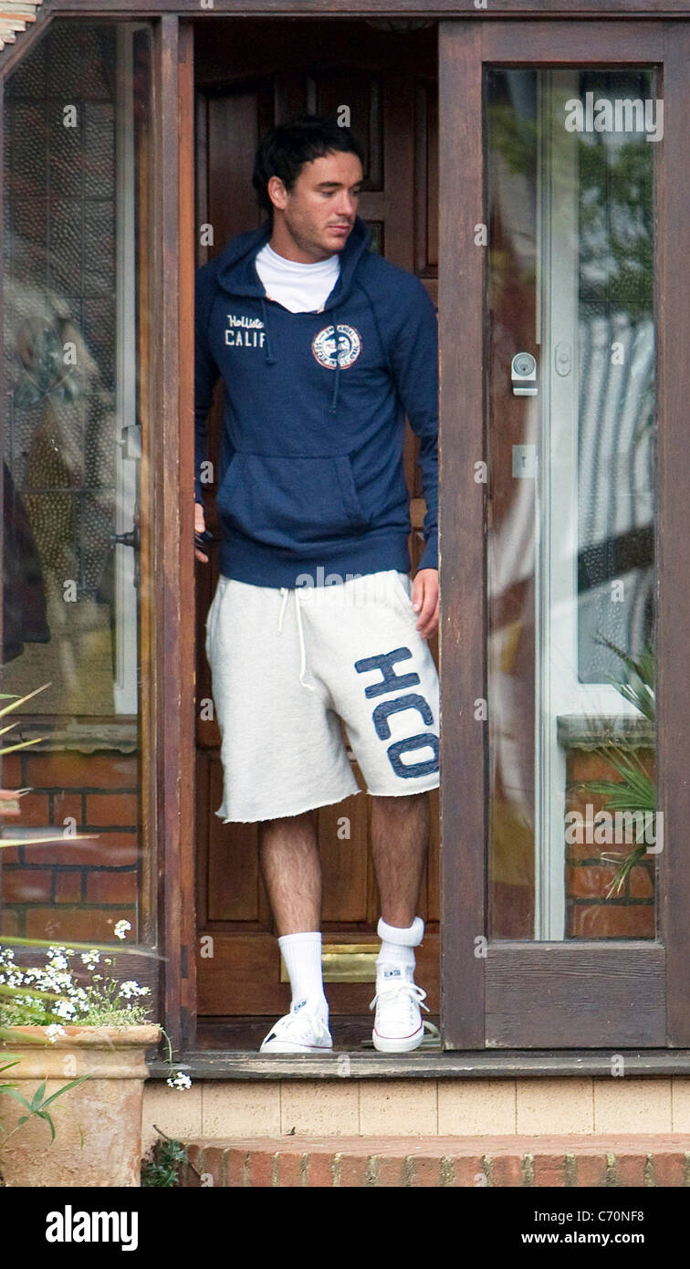 Jack Tweed leaves his home to go to a near by gym in Chigwell, Essex