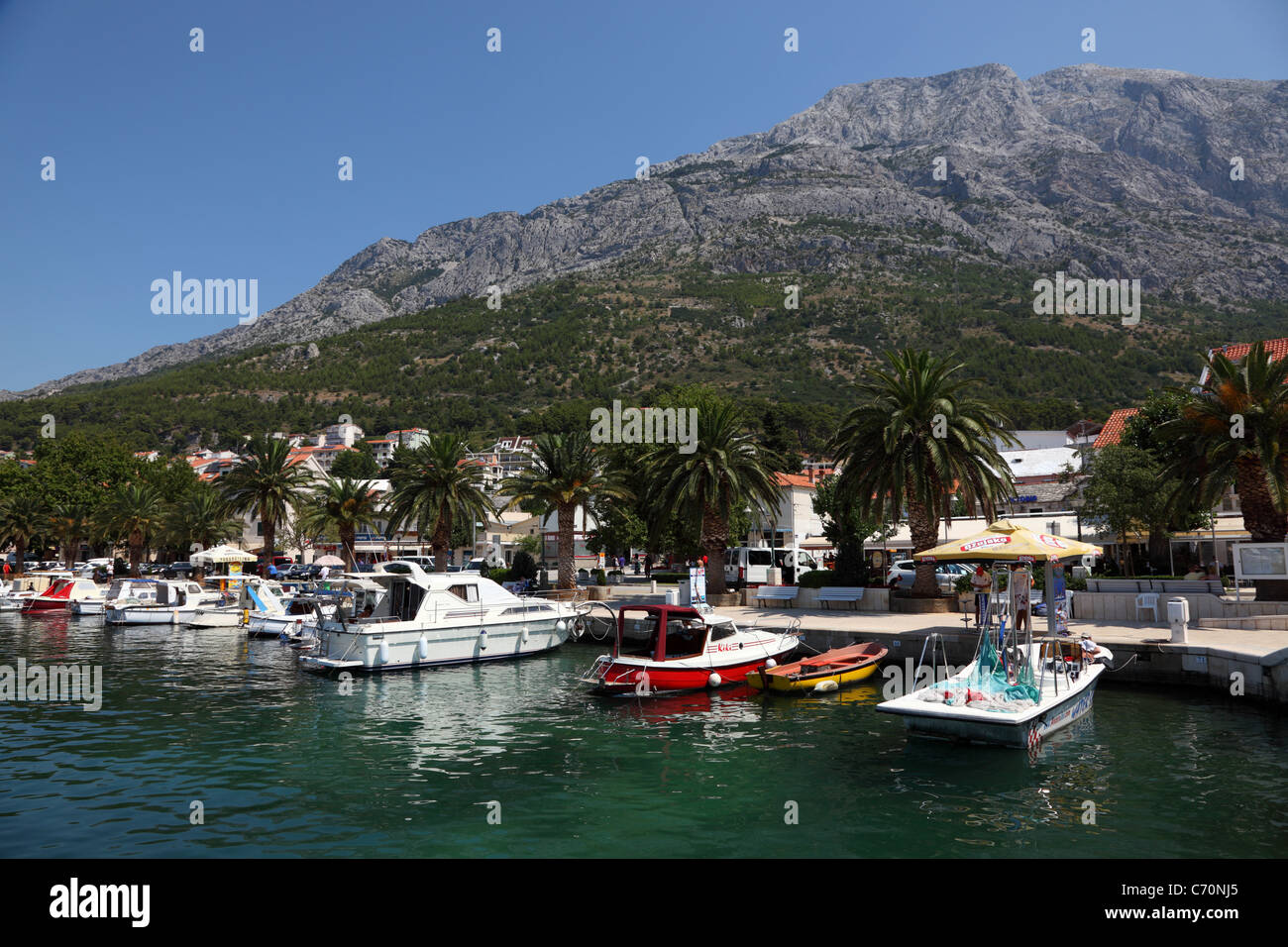Adriatic Resort Brela, Croatia Stock Photo