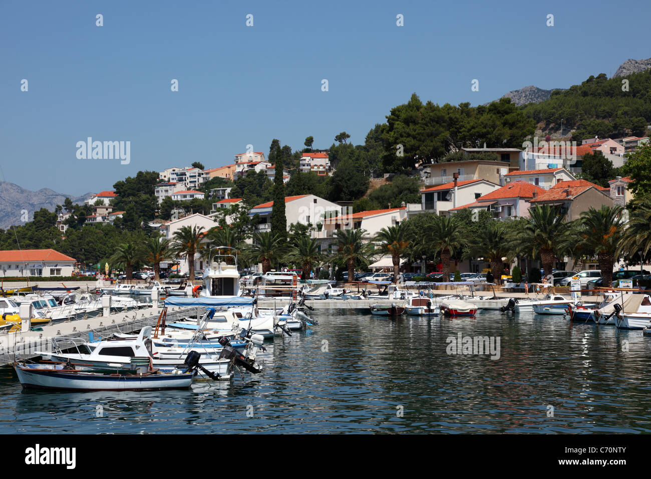 Adriatic Resort Brela in Croatia Stock Photo