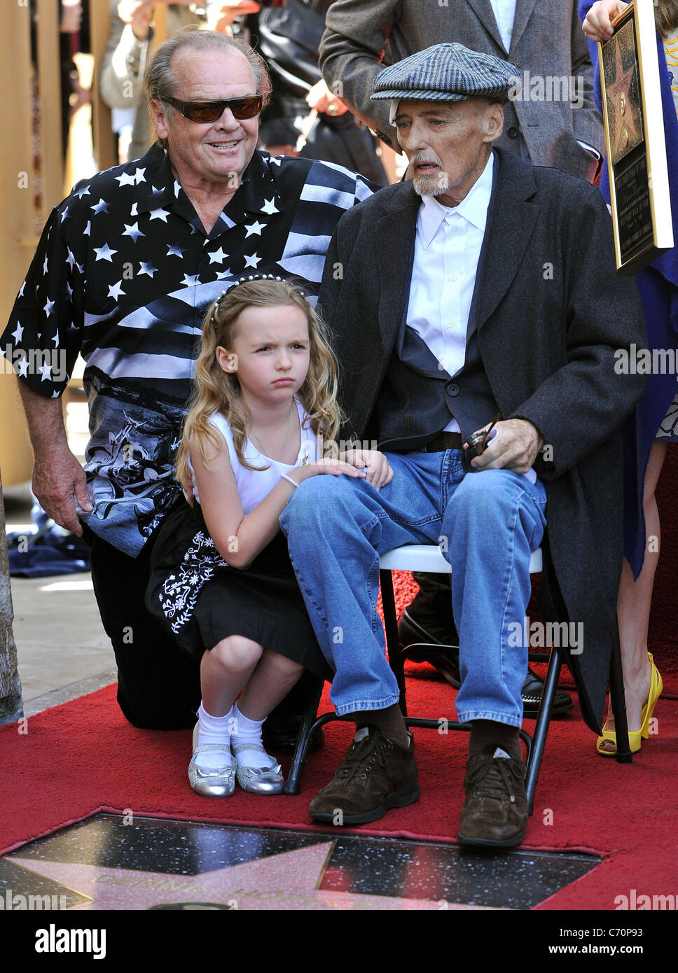 Dennis Hopper with his daughter Galen Hopper and Jack Nicholson Dennis