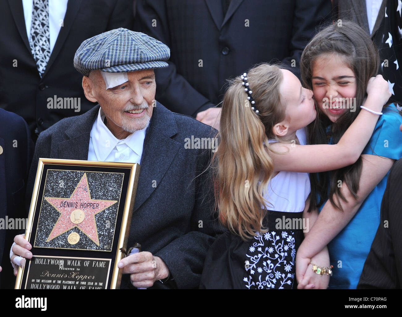 Dennis Hopper and his daughter Galen Hopper and granddaughter Violet