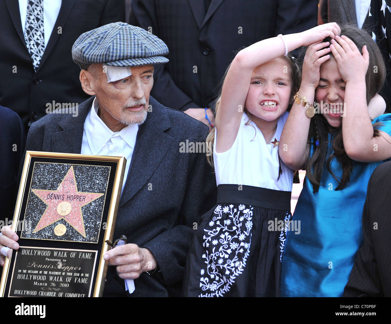 Dennis Hopper with his daughter Galen Hopper and Granddaughter Violet