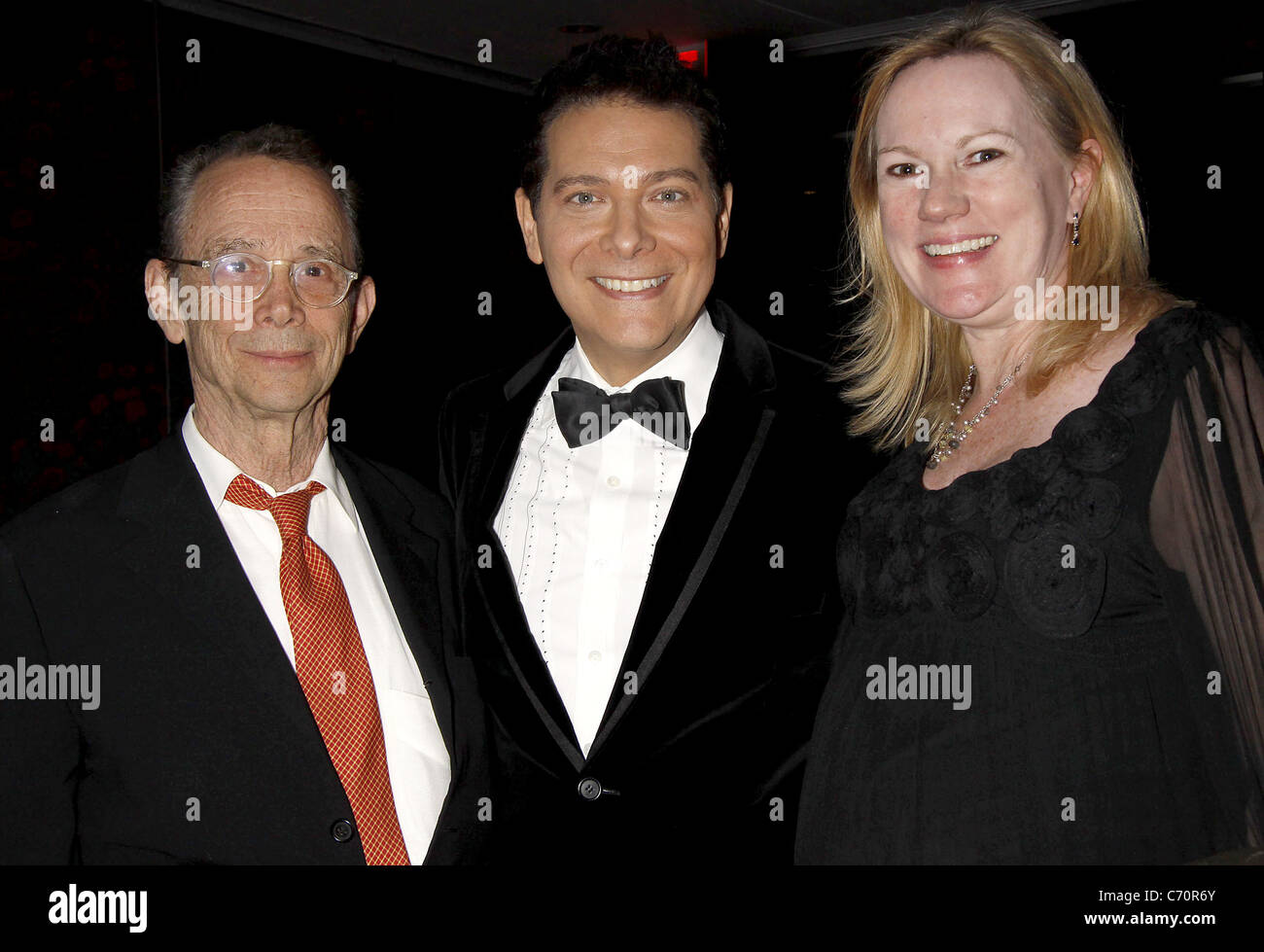 Joel Grey, Michael Feinstein, and Kathleen Marshall attending the opening night after party for 'Dame Edna and Michael Stock Photo