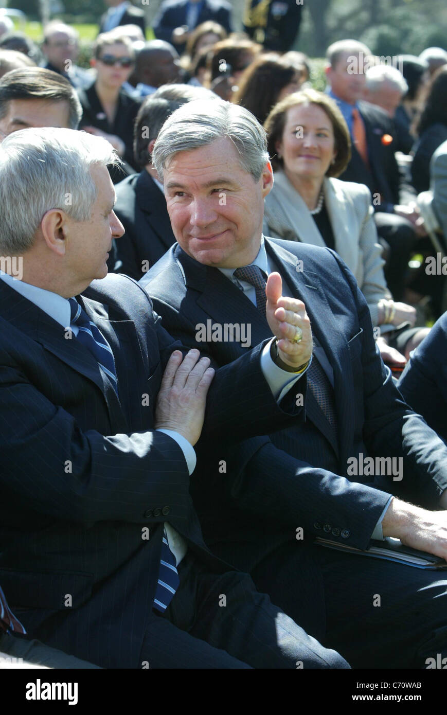 Senators In The Audience The President Signs The HIRE Act In The Rose Senators in the audience the president signs the hire act in the rose