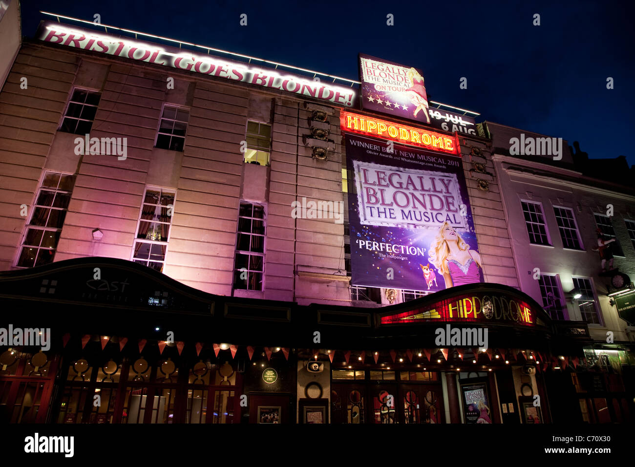 Legally Blonde at the Hippodrome Theatre in Bristol, England, UK Stock Photo