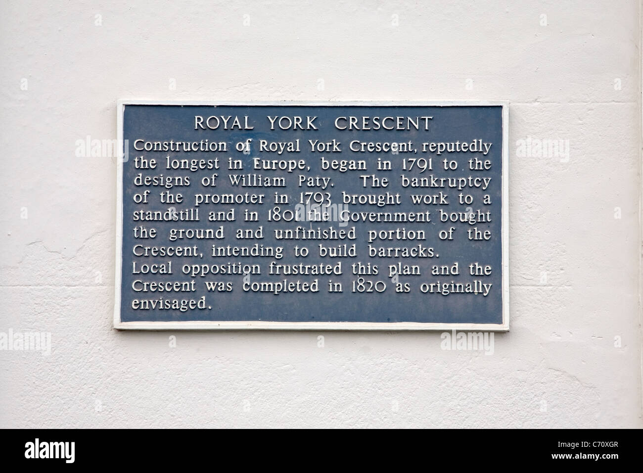 Royal York Crescent, Clifton, Bristol, England, UK Stock Photo