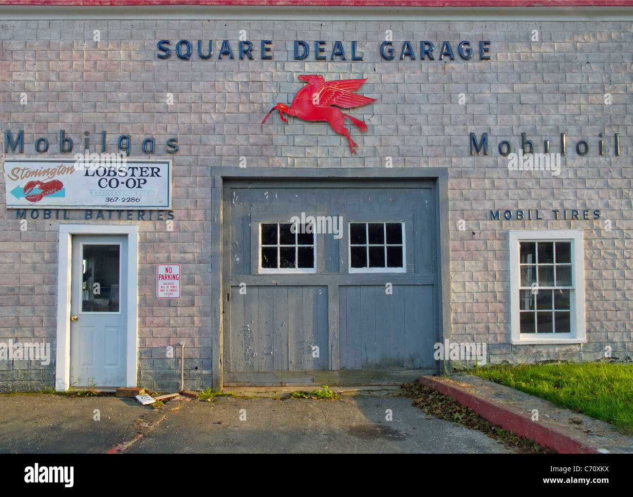 Lobster Coop in Stonington Deer Isle Maine Stock Photo Alamy