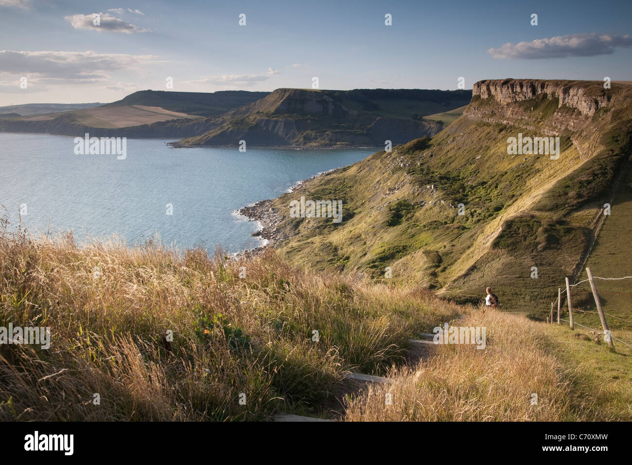 Chapmans Pool on the Jurassic Coast and Isle of Purbeck, Dorset, England, UK Stock Photo