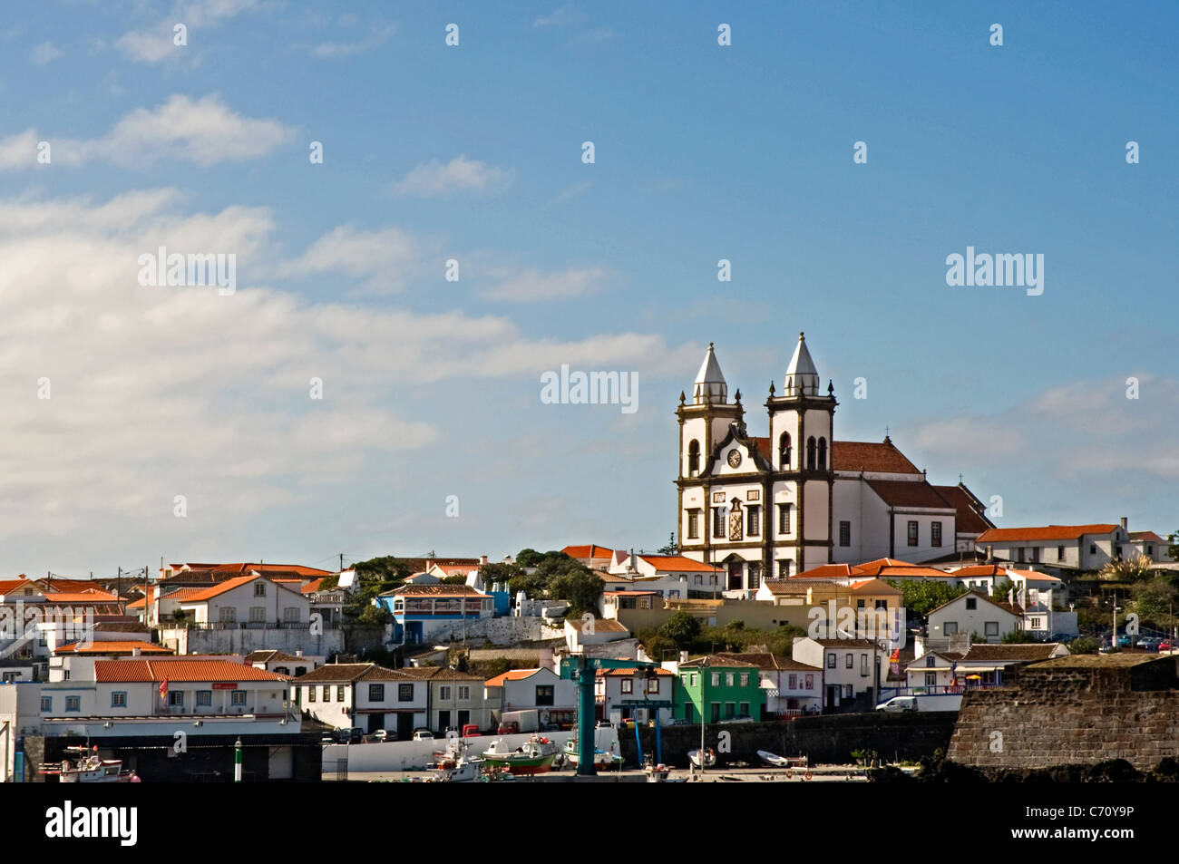 EUROPE, PORTUGAL, AZORES, Terceira, Santissimo Slavador da Sé, Catholic Cathedral, 1570 Stock Photo