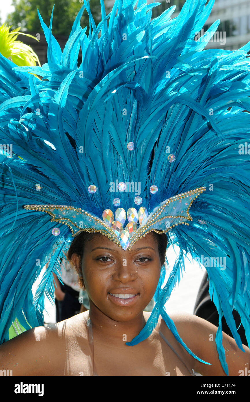 Young Woman in Carnival Costume Stock Photo - Alamy