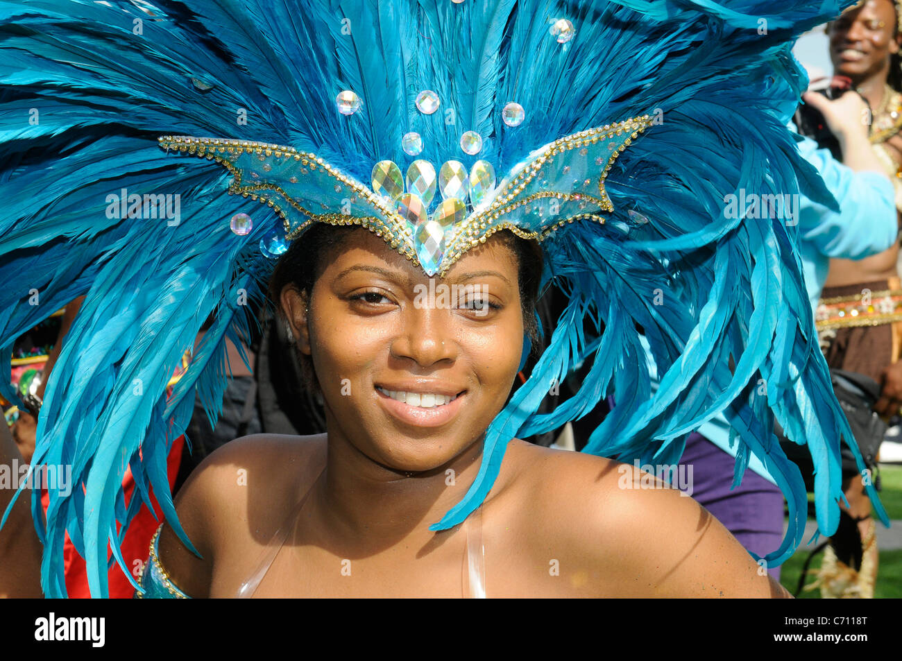 Young Woman in Carnival Costume Stock Photo - Alamy