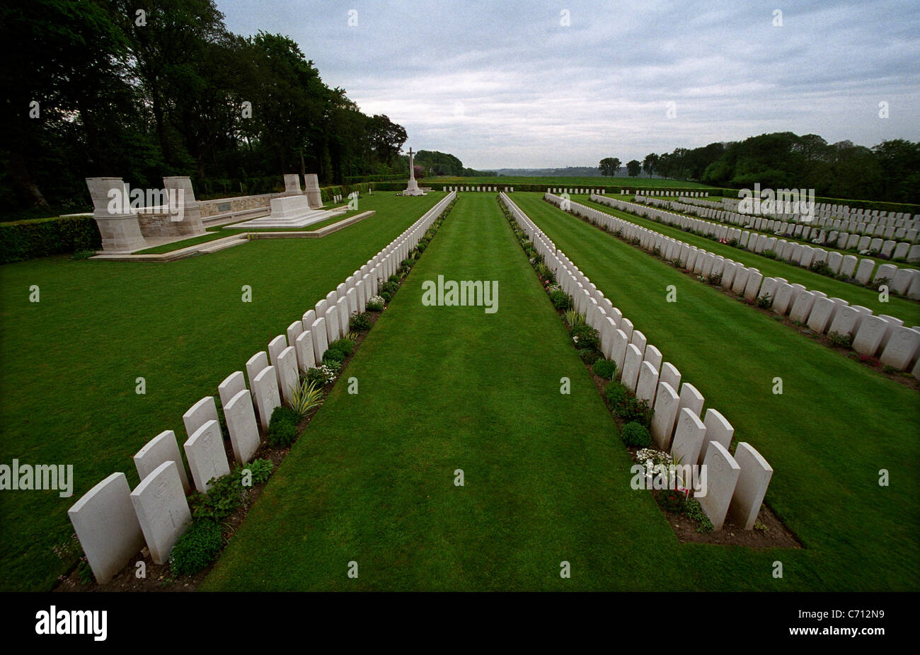 DIEPPE CANADIAN WAR CEMETERY, Northern France. WW1 and WW2 Cemeteries