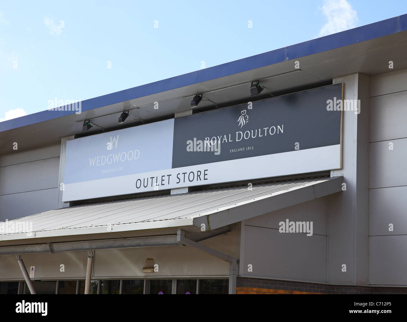 The Wedgwood and Royal Doulton Retail outlet on Festival Park Stock
