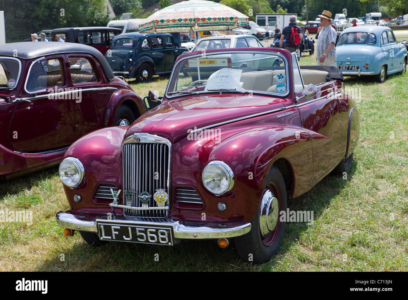 1950s Sunbeam Talbot 90 sports coupé at an English show 2011 Stock Photo