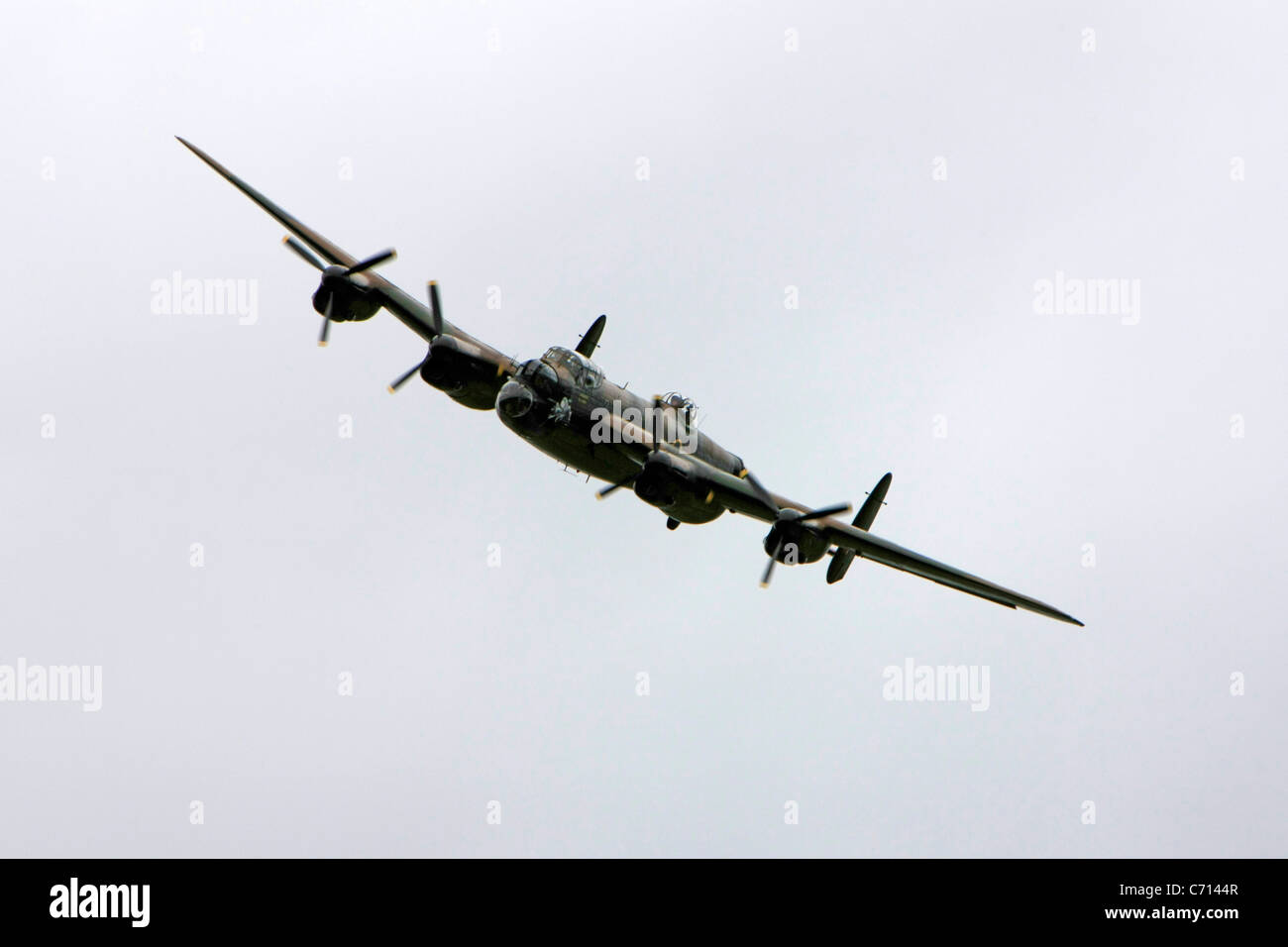 Wee Blue Coo Weihnachtskarte Avro Lancaster Bomber - Technische Zeichnung, 12,5x17,5 Cm