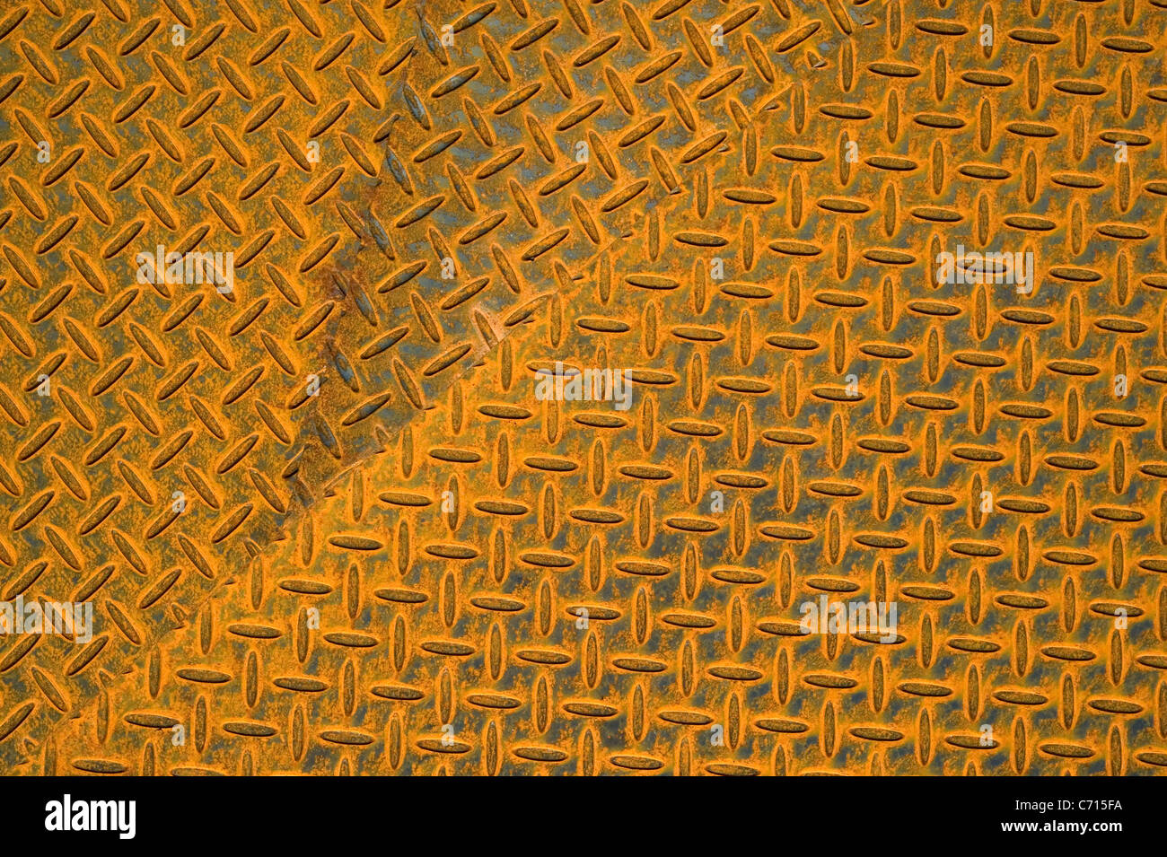rusty checkerplate steel checker plate iron rust Stock Photo Alamy