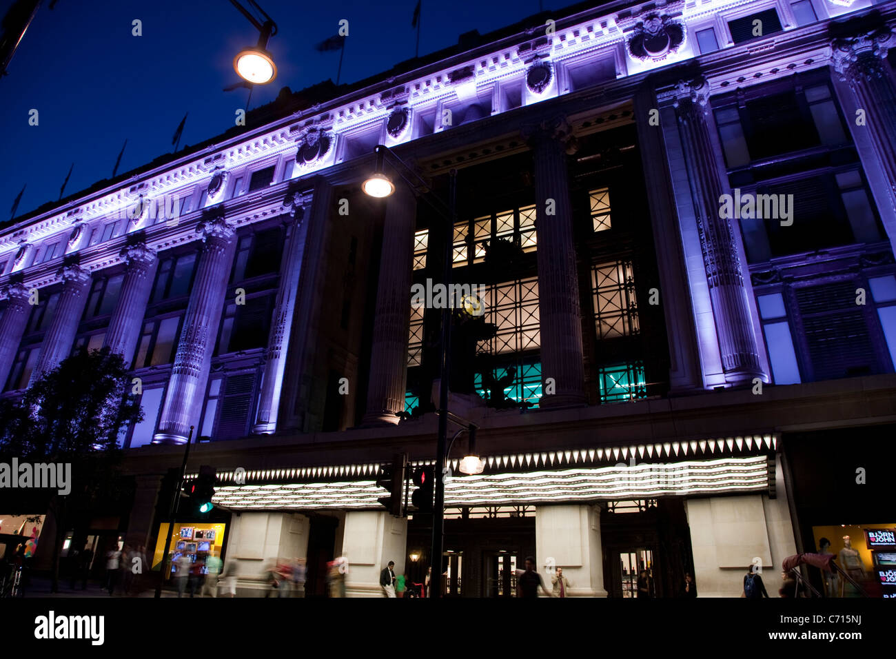 Selfridges Department Store in Oxford Street, West End, London, England
