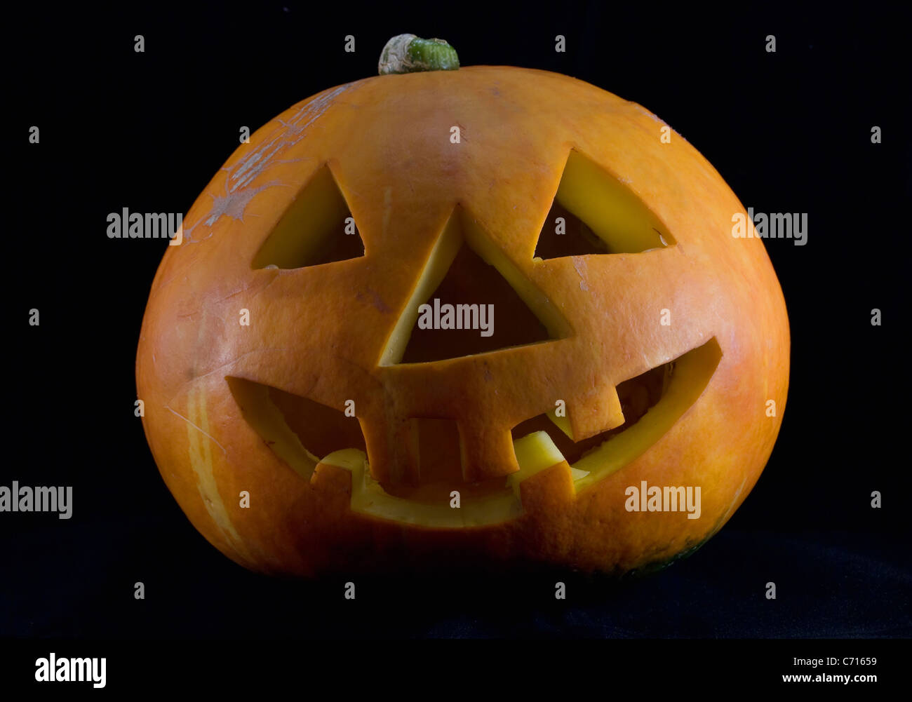 Pumpkin image with black background hi-res stock photography and images ...