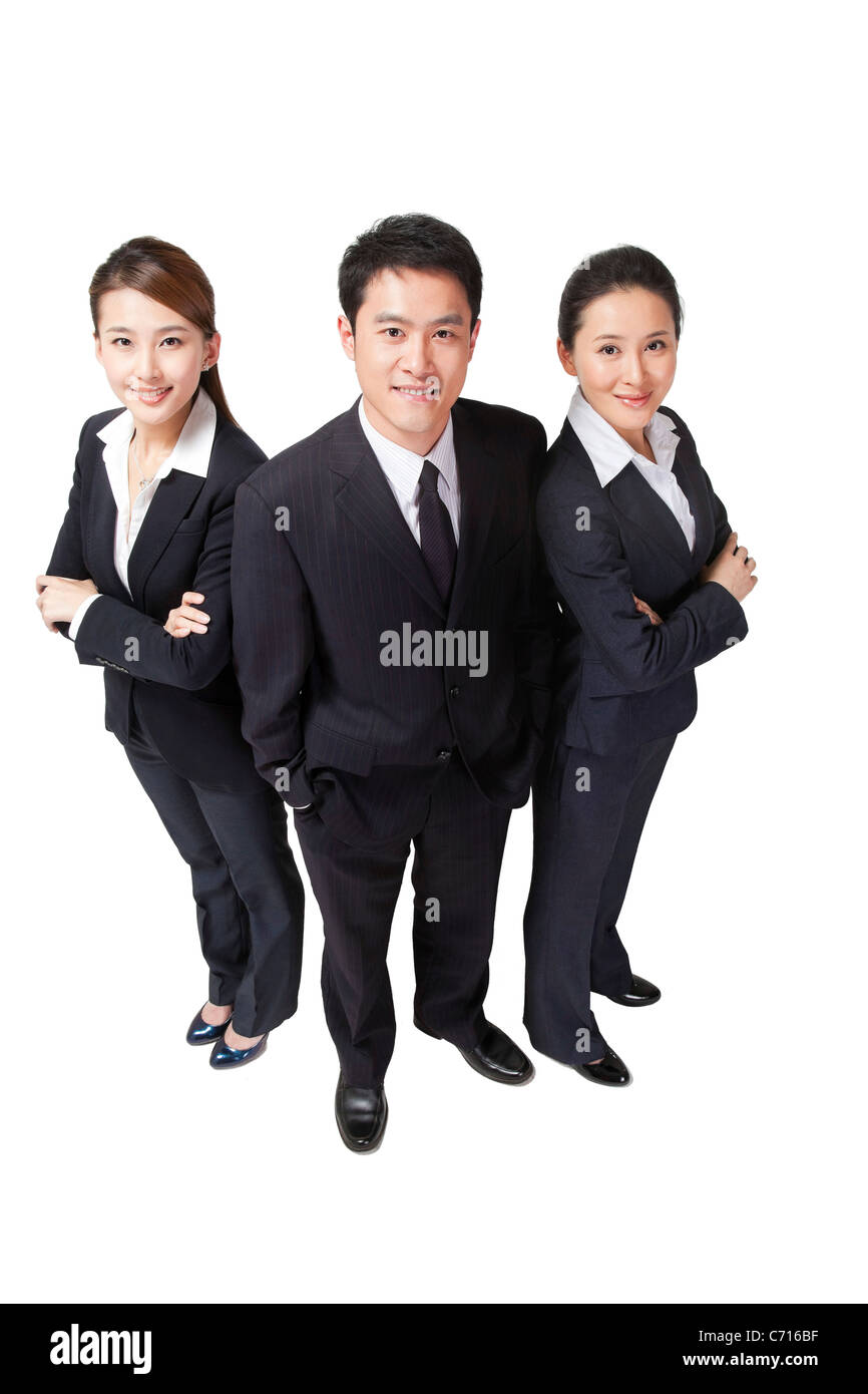Group of business people above view Cut Out Stock Images & Pictures - Alamy