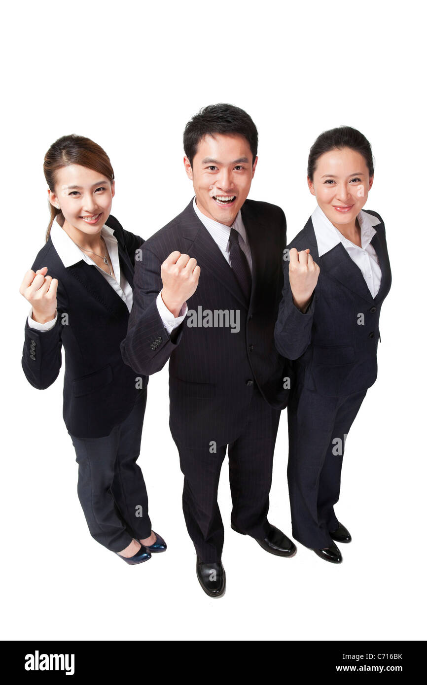 Group of business people above view Cut Out Stock Images & Pictures - Alamy