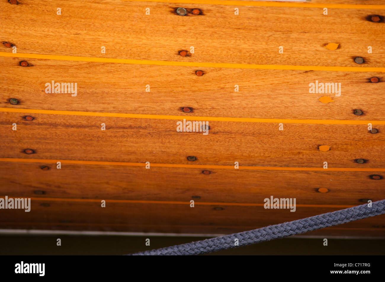 detail carvel built or carvel planking norfolk tradition sailing yacht