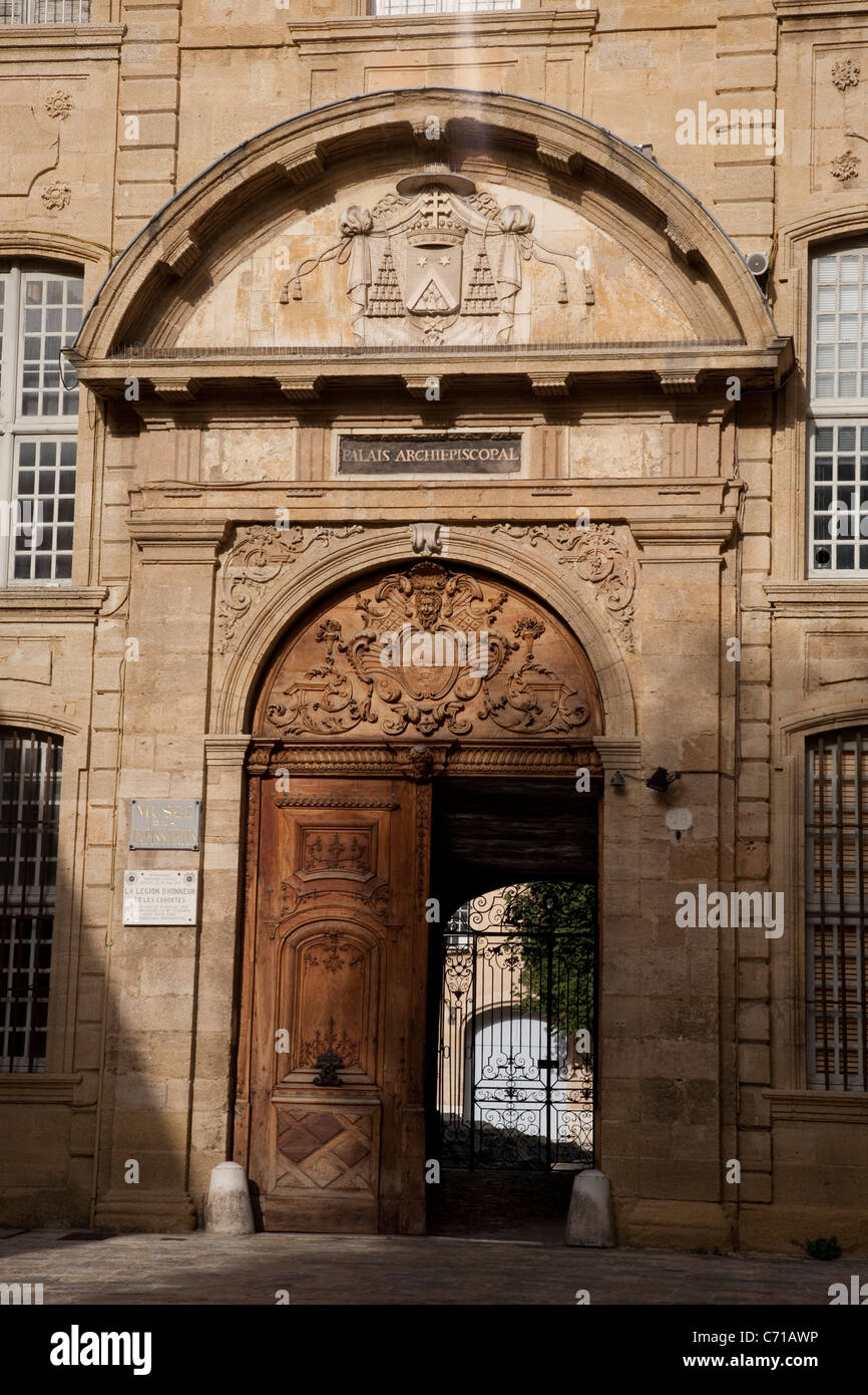 Palais Archiepiscopal, Aix-en-Provence, France Stock Photo