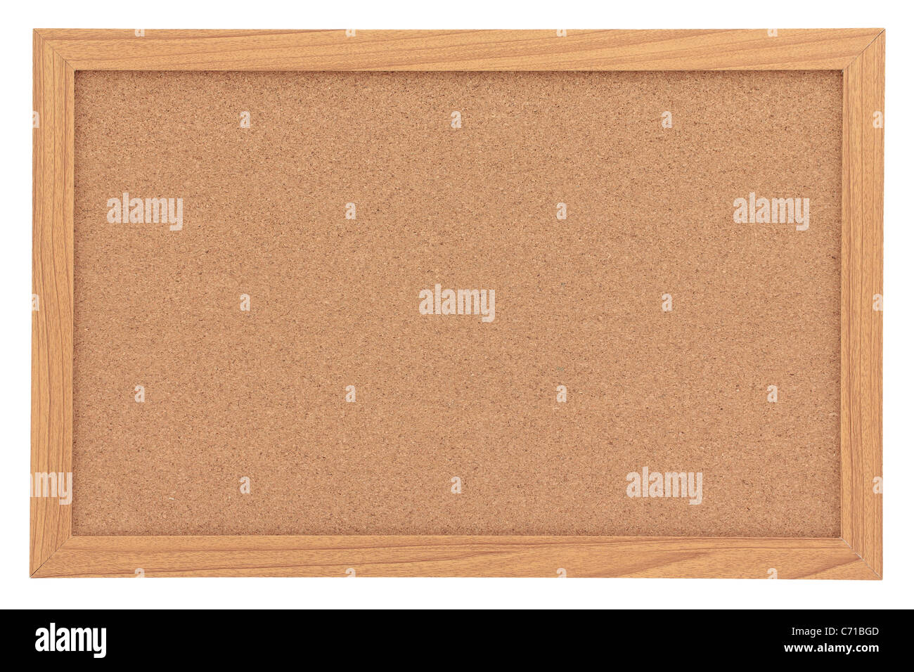 Blank Cork Notice Board with Frame Isolated on White Stock Photo Alamy