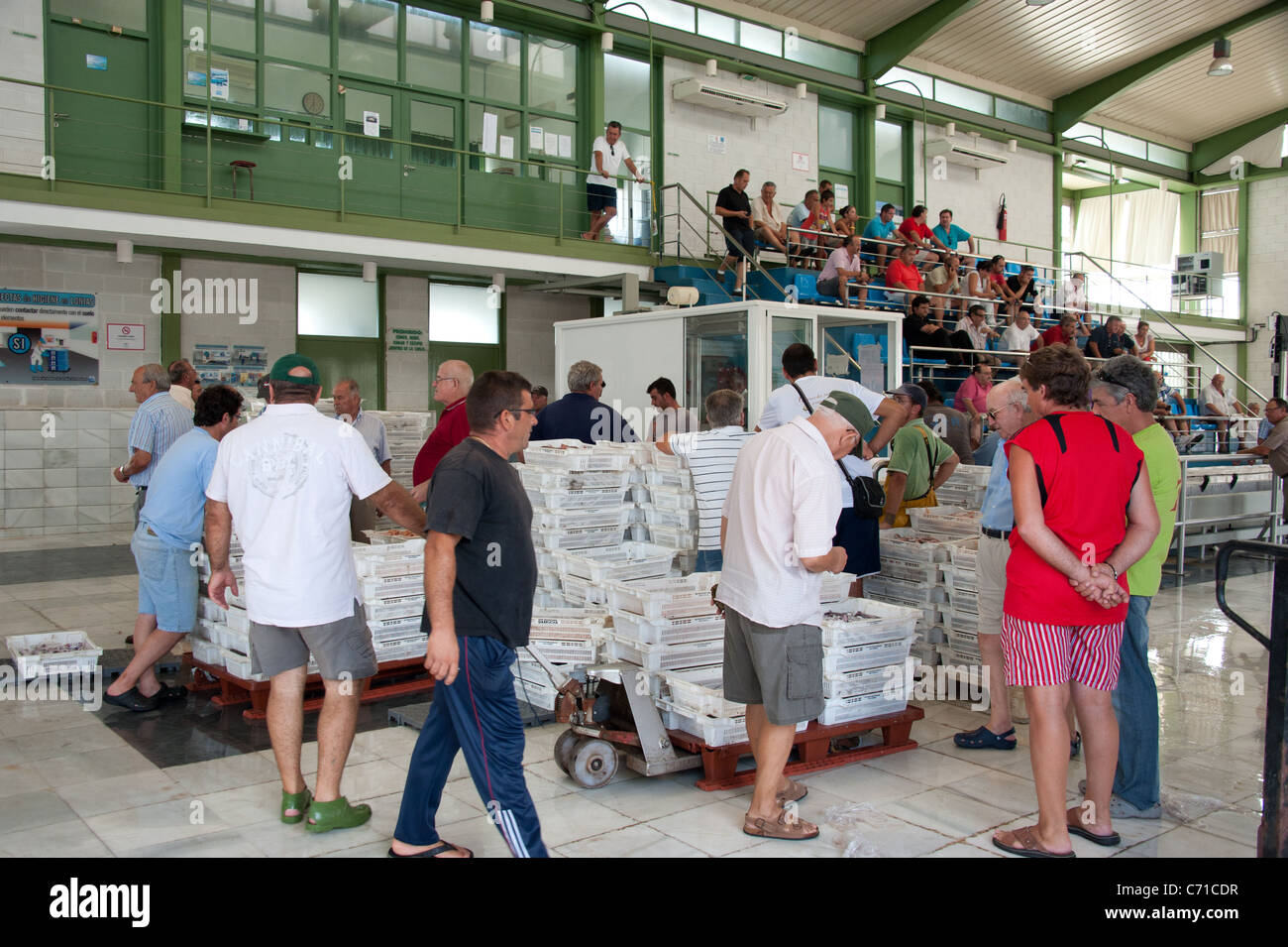 Fish market, Garrucha, Spain Stock Photo