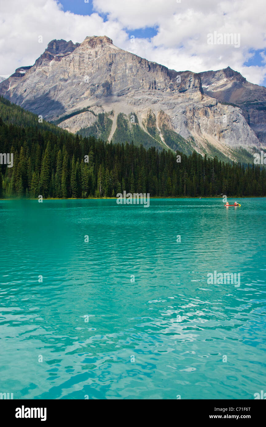 Emerald Lake in Yoho National Park, British Columbia, Canada Stock