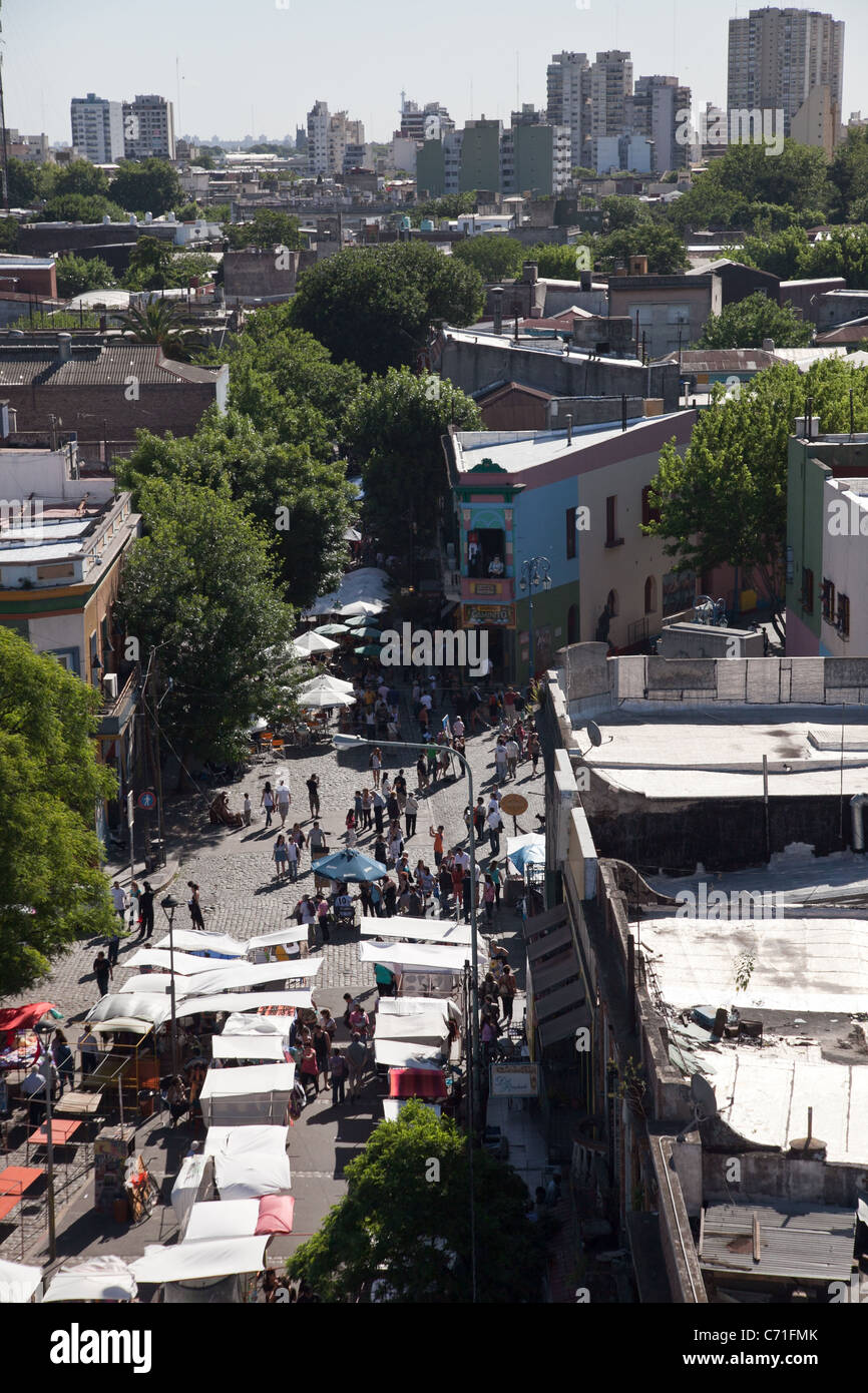 La Boca Neighborhood in Buenos Aires, Argentina Stock Photo