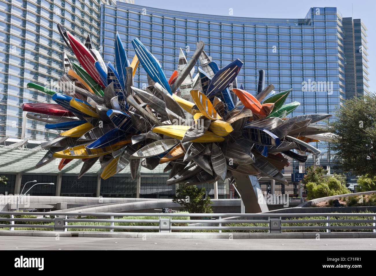 Canoe Boat Sculpture The "Big Edge" at Vdara / City Center in Las Vegas