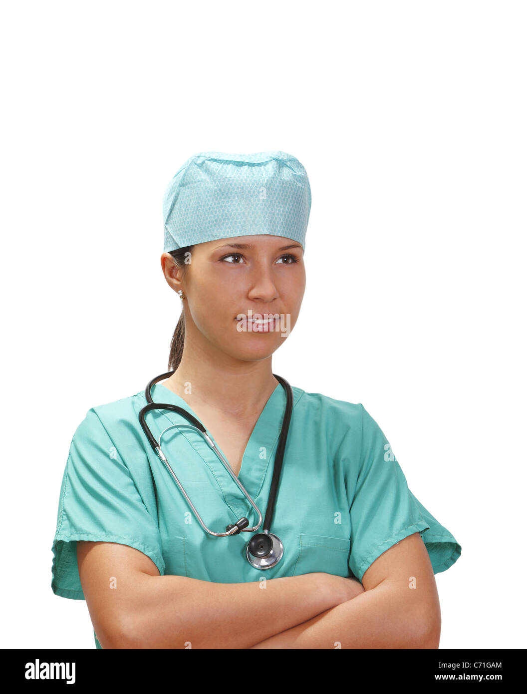 Doctor nurse crossed arms hi-res stock photography and images - Alamy