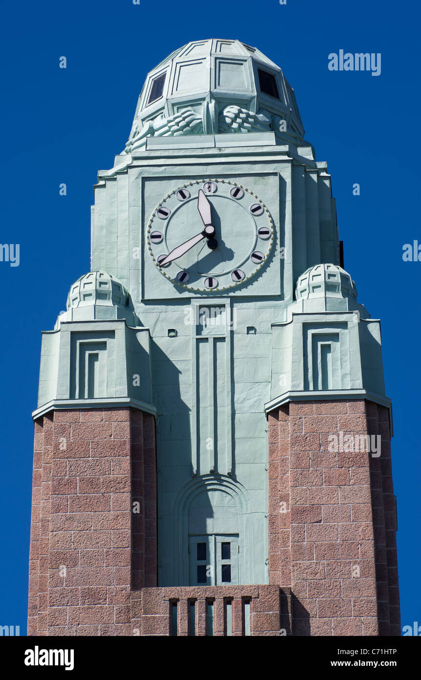 Clock tower. Helsinki, Finland Stock Photo Alamy