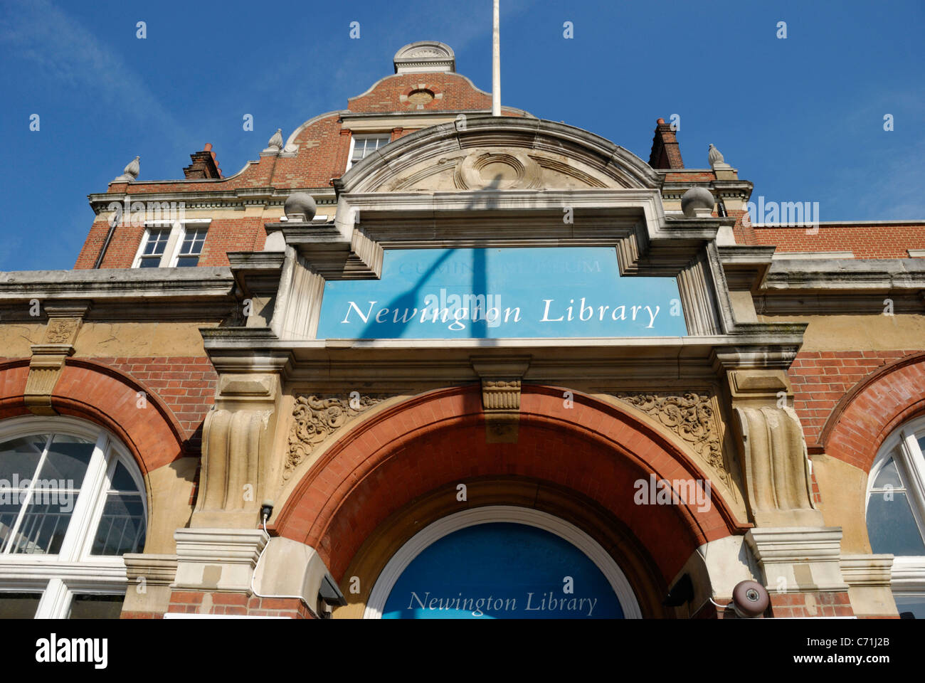 Newington Library on Walworth Road, Southwark, London, England Stock