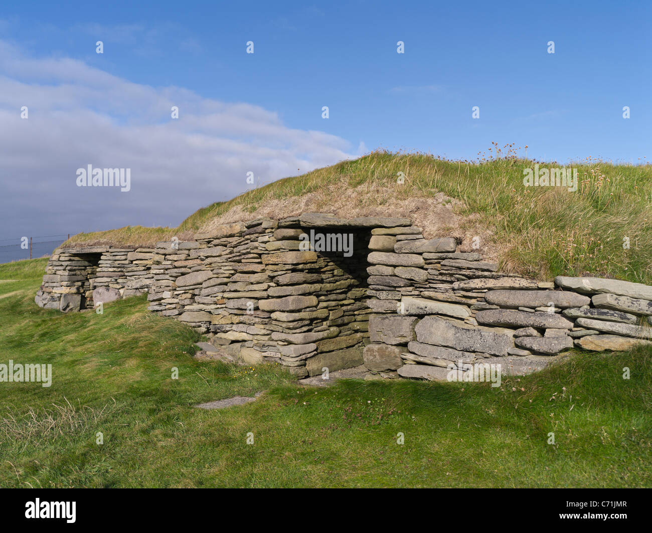 dh Knap of Howar PAPA WESTRAY ORKNEY Two Bronze age house neolithic houses village ruins uk settlement islands settlements Stock Photo